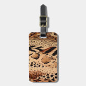 Cheetah Pattern Gepäckanhänger (Vorderseite vertikal)