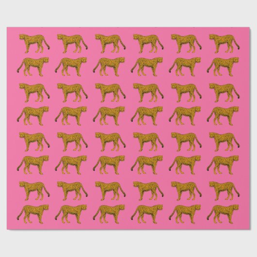 Cheetah Pattern Geschenkpapier (Flach)