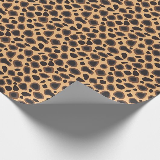 Cheetah Pattern Geschenkpapier (Ecke)