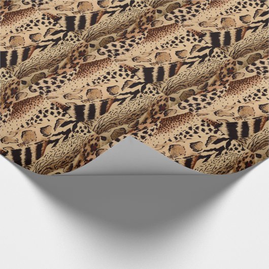 Cheetah Pattern Geschenkpapier (Ecke)