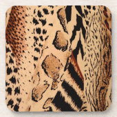 Cheetah Pattern Getränkeuntersetzer (Vorderseite)