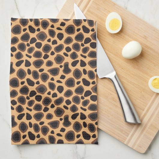 Cheetah Pattern Handtuch (Viertel Falte)