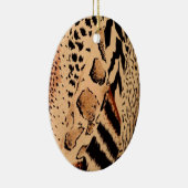 Cheetah Pattern Keramik Ornament (Rechts)