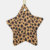 Cheetah Pattern Keramik Ornament (Links)