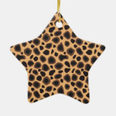 Cheetah Pattern Keramik Ornament (Hinten)