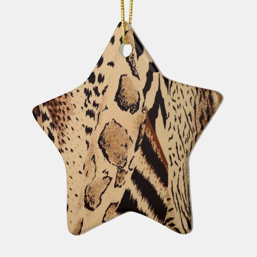 Cheetah Pattern Keramikornament (Links)