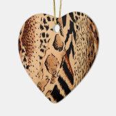 Cheetah Pattern Keramikornament (Links)