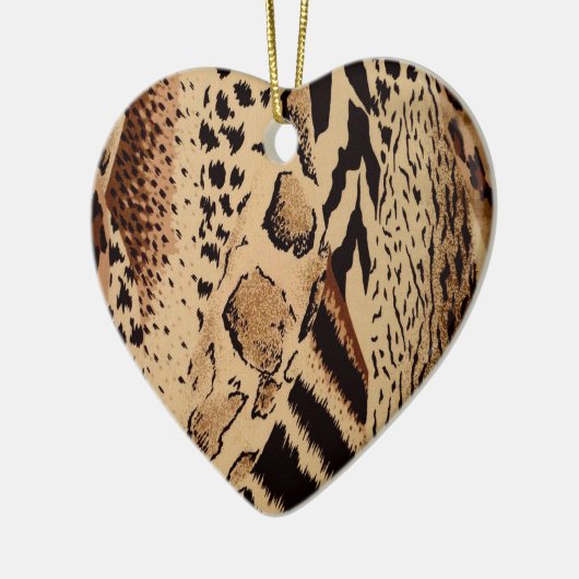 Cheetah Pattern Keramikornament (Links)