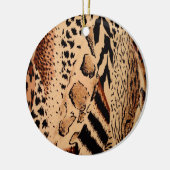 Cheetah Pattern Keramikornament (Links)