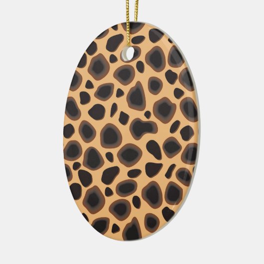 Cheetah Pattern Keramikornament (Links)