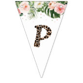 Cheetah Pattern Letters Geburtstagspartei Wimpelkette (Dritte Fahne)