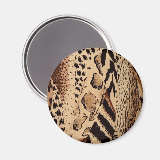 Cheetah Pattern Magnet (Vorderseite/Rückseite)