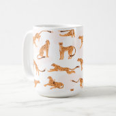 Cheetah Pattern Mug Kaffeetasse (Vorderseite Links)