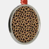 Cheetah Pattern Ornament Aus Metall (Rechts)