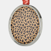 Cheetah Pattern Ornament Aus Metall (Links)