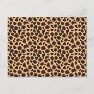 Cheetah Pattern Postkarte