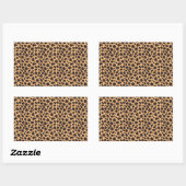 Cheetah Pattern Rechteckiger Aufkleber (Blatt)