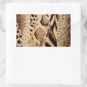 Cheetah Pattern Rechteckiger Aufkleber (Tasche)