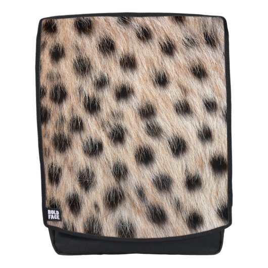 Cheetah Pattern Rucksack (Vorderseite)