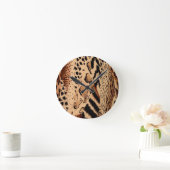 Cheetah Pattern Runde Wanduhr (Zuhause)