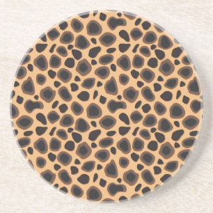 Cheetah Pattern Sandstein Untersetzer