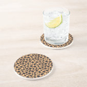 Cheetah Pattern Sandstein Untersetzer (Seite)