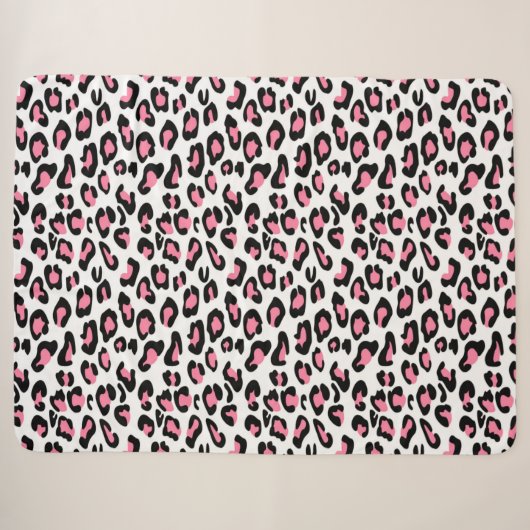 Cheetah Pattern Sherpadecke (Vorderseite (Horizontal))