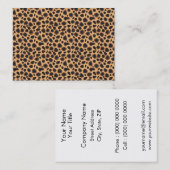 Cheetah Pattern Visitenkarte (Vorne/Hinten)