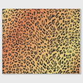 Cheetah Pattern Wrapping Paper Geschenkpapier (Flach)