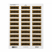 Cheetah Paw Animal Print Address (Vorne)