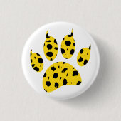 Cheetah Paw Print Button (Vorderseite)