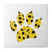 Cheetah Paw Print Fliese (Vorderseite)
