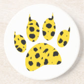 Cheetah Paw Print Getränkeuntersetzer (Vorne)