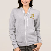 Cheetah Paw Print Hoodie (Vorderseite)