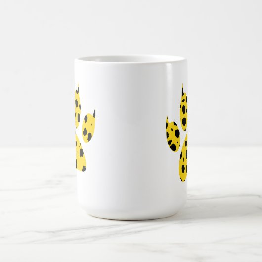 Cheetah Paw Print Kaffeetasse (Mittel)