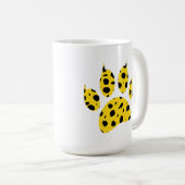 Cheetah Paw Print Kaffeetasse (VorderseiteRechts)
