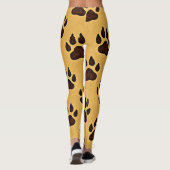 Cheetah Paw Print  Leggings (Rückseite)
