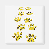 Cheetah Paw Print Magnet (Vorne)