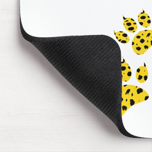 Cheetah Paw Print Mousepad (Ecke)