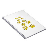 Cheetah Paw Print Notizblock (Rechte Seite)