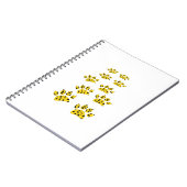 Cheetah Paw Print Notizblock (Linke Seite)