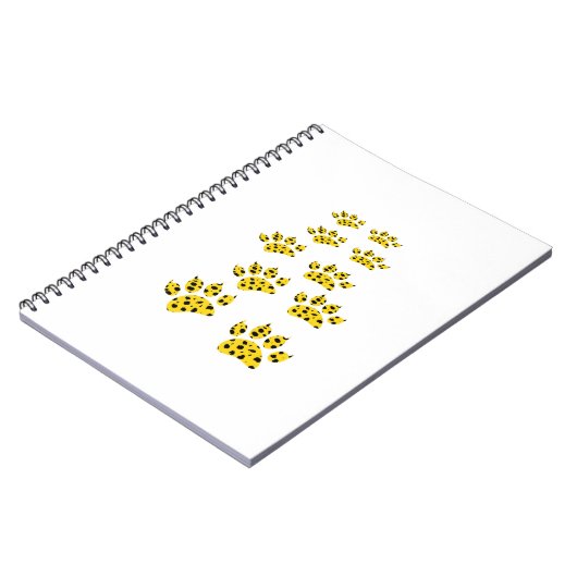 Cheetah Paw Print Notizblock (Linke Seite)