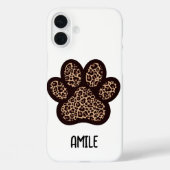 cheetah paw print phone case (Rückseite)