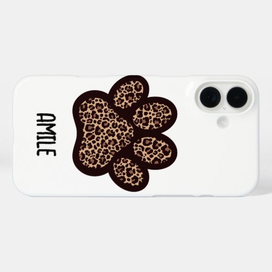 cheetah paw print phone case (Rückseite (Horizontal))