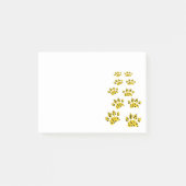 Cheetah Paw Print Post-it Klebezettel (Vorderseite)