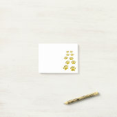 Cheetah Paw Print Post-it Klebezettel (Auf Schreibtisch)