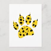 Cheetah Paw Print Postkarte (Vorderseite)