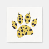Cheetah Paw Print Serviette (Vorderseite)