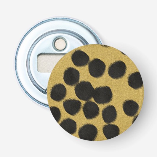 Cheetah Pelzprint Flaschenöffner (Vorderseite)