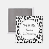 Cheetah Personalisieren Celebration Template Magnet (Vorderseite/Rückseite)